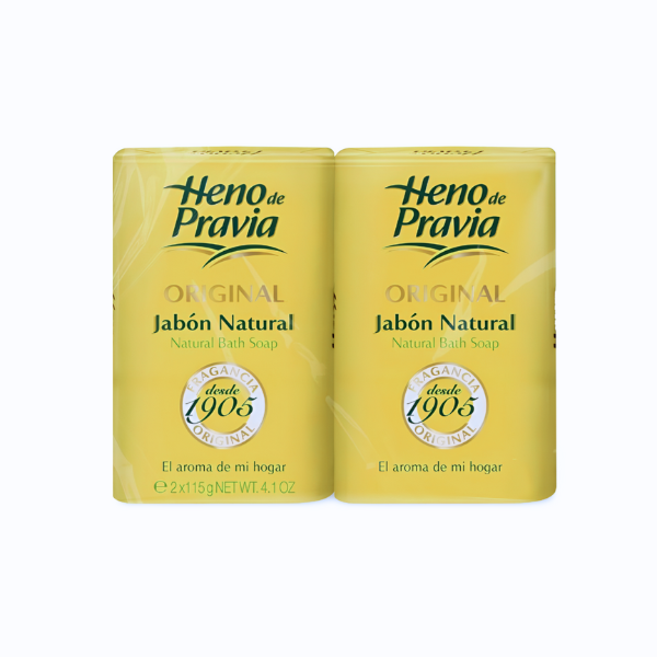 Heno de pravia original jabón en pastillas 2 unidades